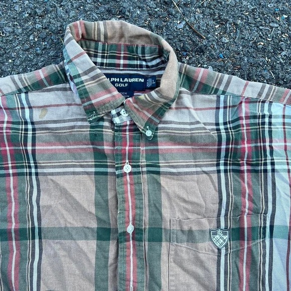 Polo Ralph Lauren Other - 1990s Polo Ralph Lauren Plaid Button Up Shirt size L